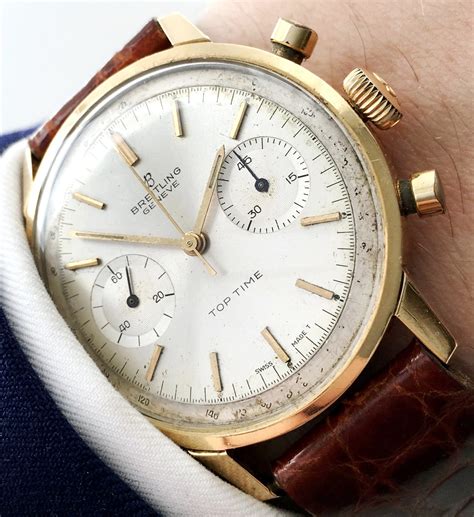 breitling antique watches|vintage breitling top time chronograph.